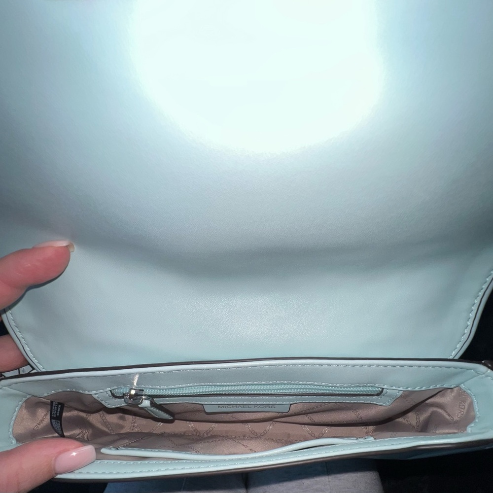 Michael Kors MK Bradshaw Small Woven Leather Convertible Shoulder Bag/Crossbody - Picture 14 of 16